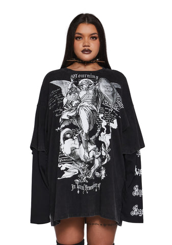 Mourning Angels Long Sleeve Top