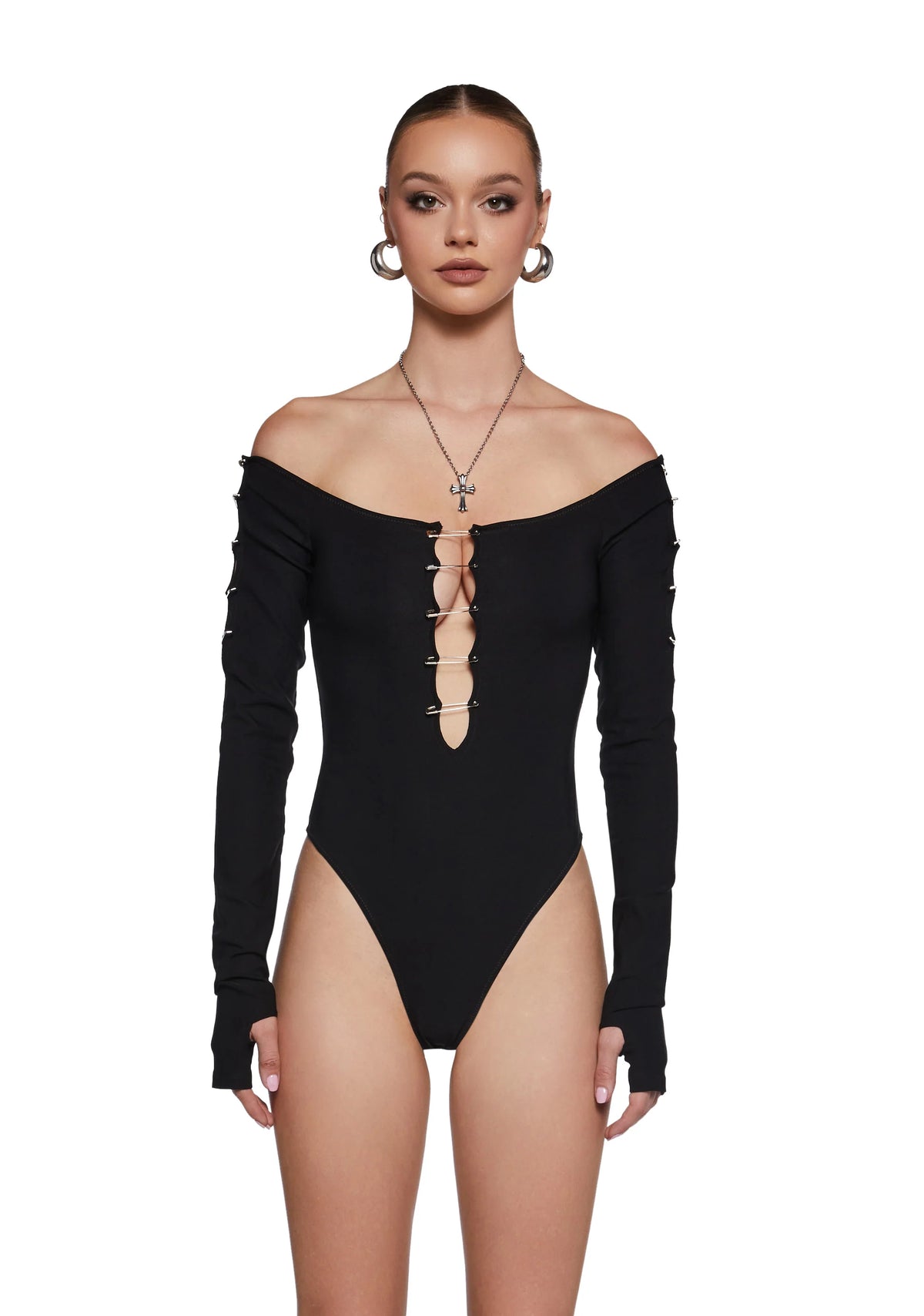 Awestruck Thoughts Cutout Bodysuit