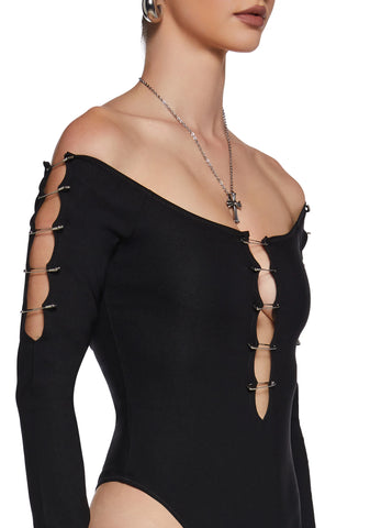 Awestruck Thoughts Cutout Bodysuit