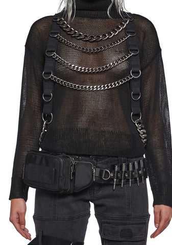 Warp Chain Harness Sweater