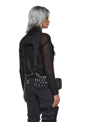 Warp Chain Harness Sweater