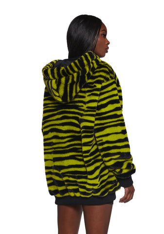 Wild Streak Faux Fur Hoodie