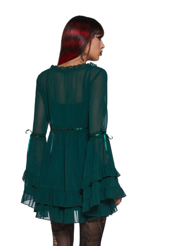 Real Divinity Mini Dress - Green