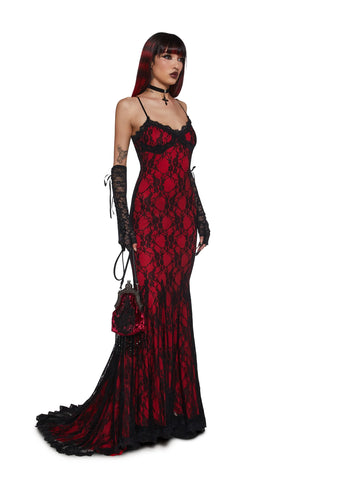 Underground Mistress Lace Maxi Dress