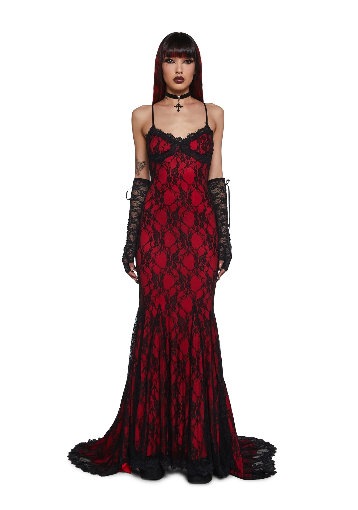 Underground Mistress Lace Maxi Dress
