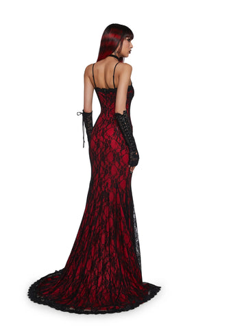 Underground Mistress Lace Maxi Dress