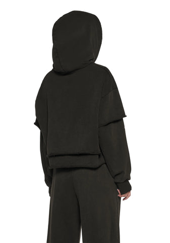 Sakura Cropped Hoodie