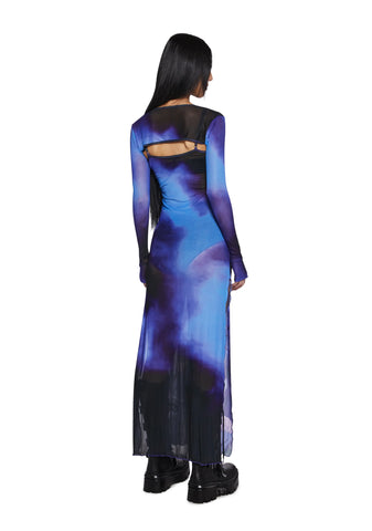 Eternal Reflection Maxi Dress And Shrug Set