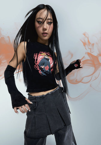 Explosive Art Top And Arm Warmers Set