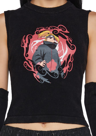 Explosive Art Top And Arm Warmers Set