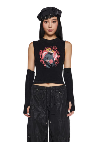 Explosive Art Top And Arm Warmers Set