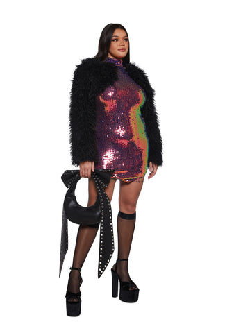 City Sparks Sequined Dress