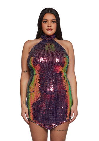 City Sparks Sequined Dress
