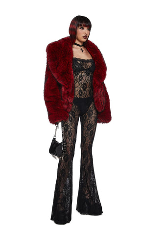 Enraptured Nightfall Lace Jumpsuit