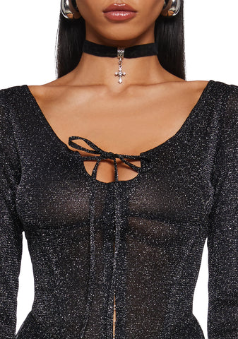 Ball Drop Glitter Playsuit