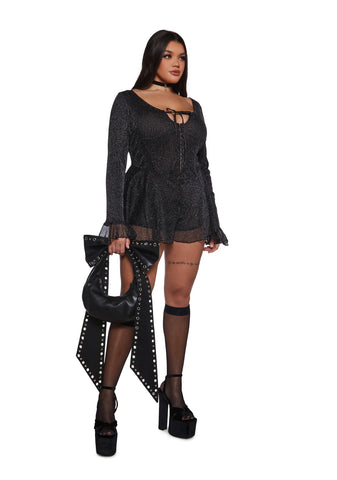 Ball Drop Glitter Playsuit