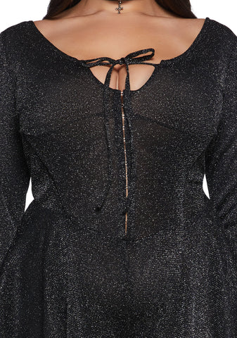 Ball Drop Glitter Playsuit