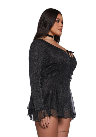 Ball Drop Glitter Playsuit