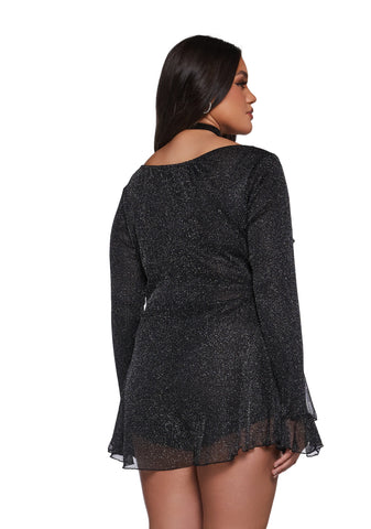 Ball Drop Glitter Playsuit