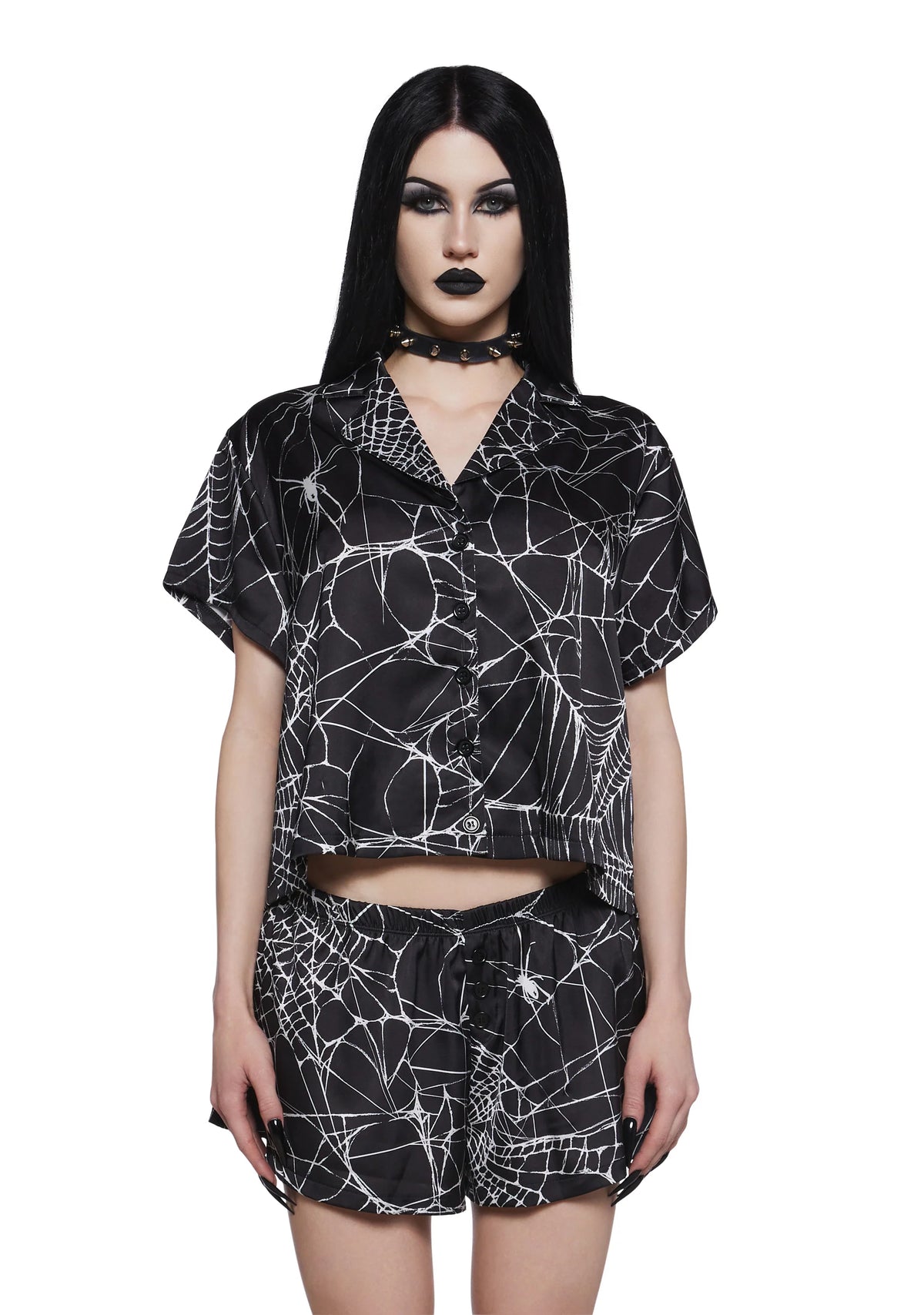 Walking Into Spiderwebs PJ Set