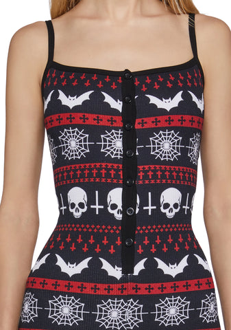 Spooky Loves Thermal Romper