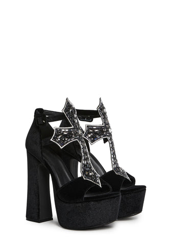 Sacred Vigil Platform Heels