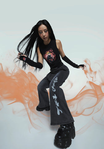 Ninja Academy Elite Wide Leg Pants With Skirt