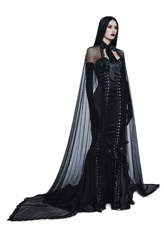Shadowed Aura Mesh Cape