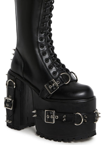 Heart To Break Knee High Stretch Boots