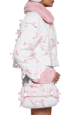 Pinky Promise Plush Handbag