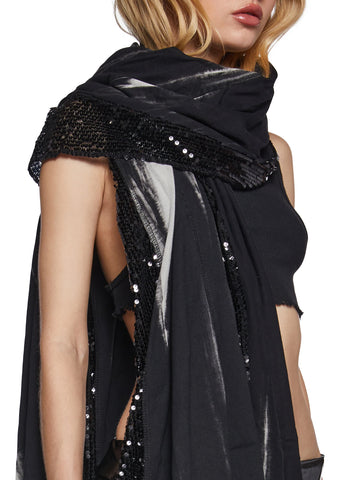 Clear Curiosity Scarf - Black