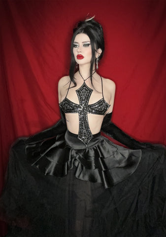 Ritual Radiance Cross Top