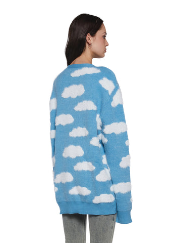 Lucy In The Sky Cloud Print Cardigan