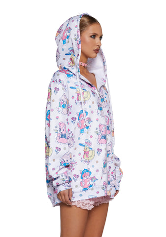 Cute Critters Hoodie - White
