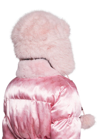 Snowfall Bunny Faux Fur Trapper Hat
