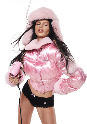 Snowfall Bunny Faux Fur Trapper Hat