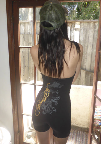 Dragon Ribbed Tube Romper