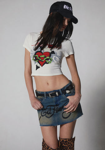 Cross Heart Baby Tee