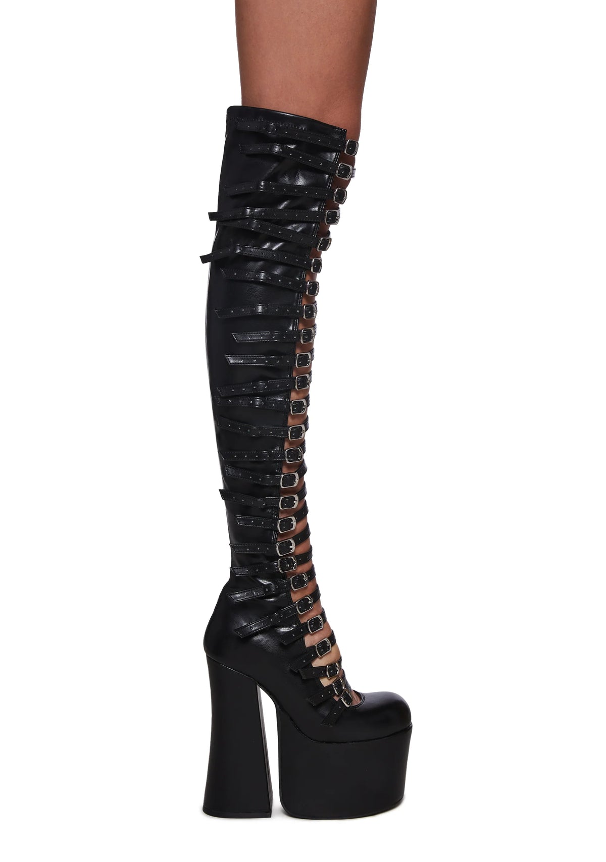 Thigh High Hardcore Dazzle Platform Boots