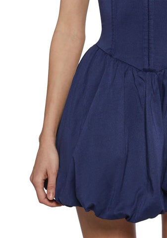 Last Friday Night Corset Dress - Navy