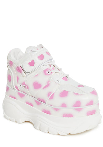 Fairywalker Platform Sneakers - White/Pink