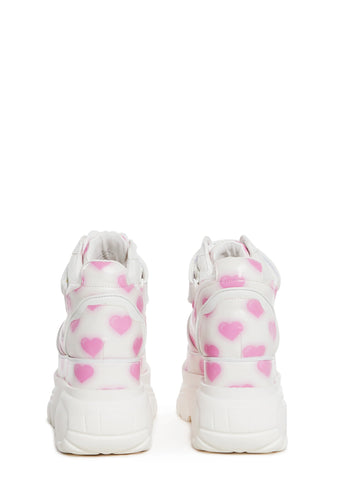 Fairywalker Platform Sneakers - White/Pink