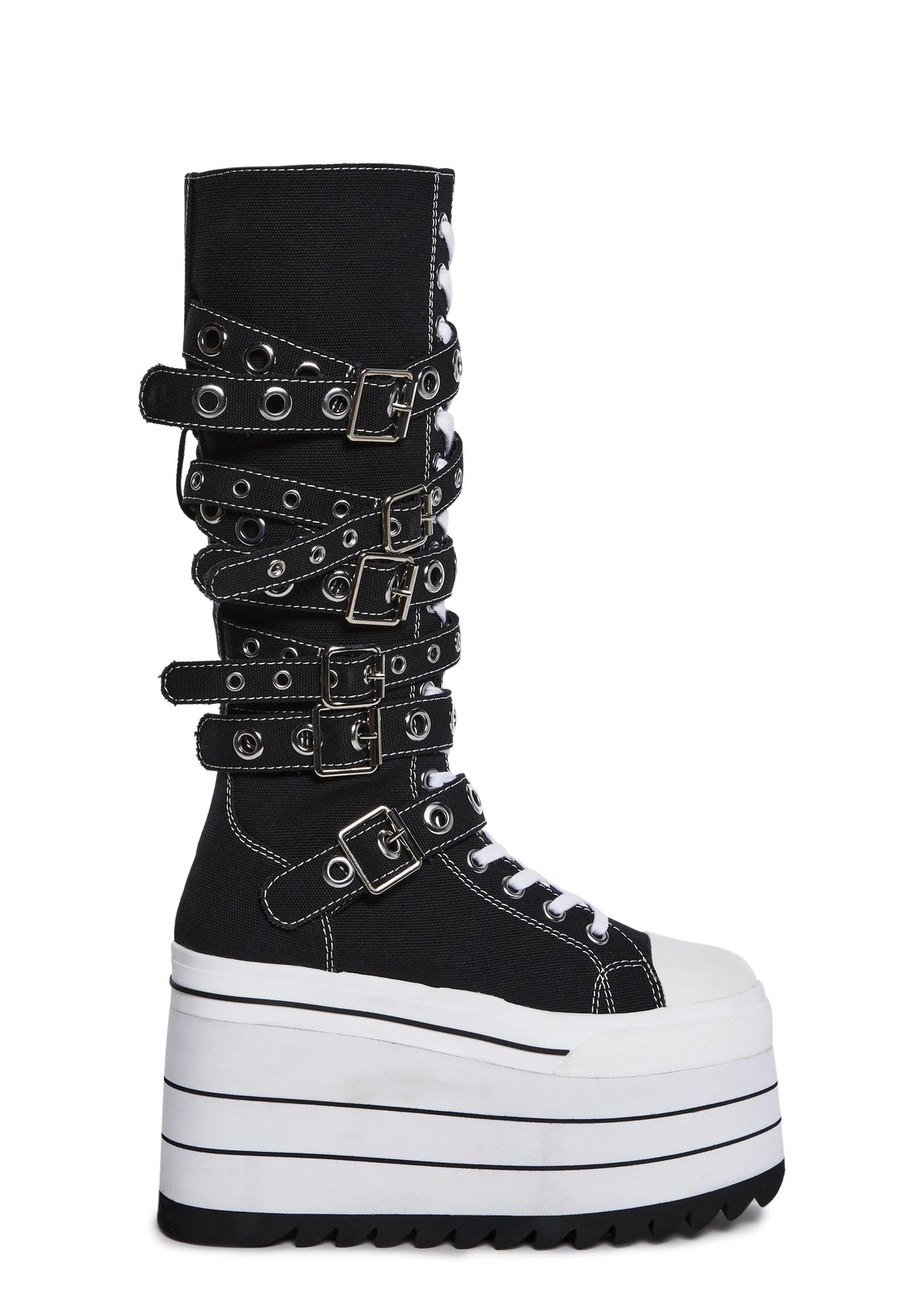 Against It All Knee High Platform Sneakers
