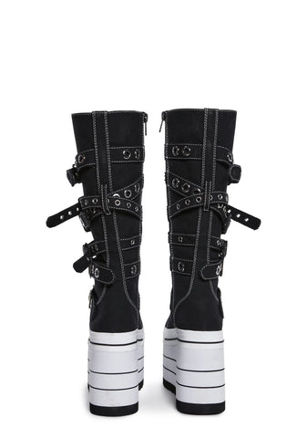 Against It All Knee High Platform Sneakers