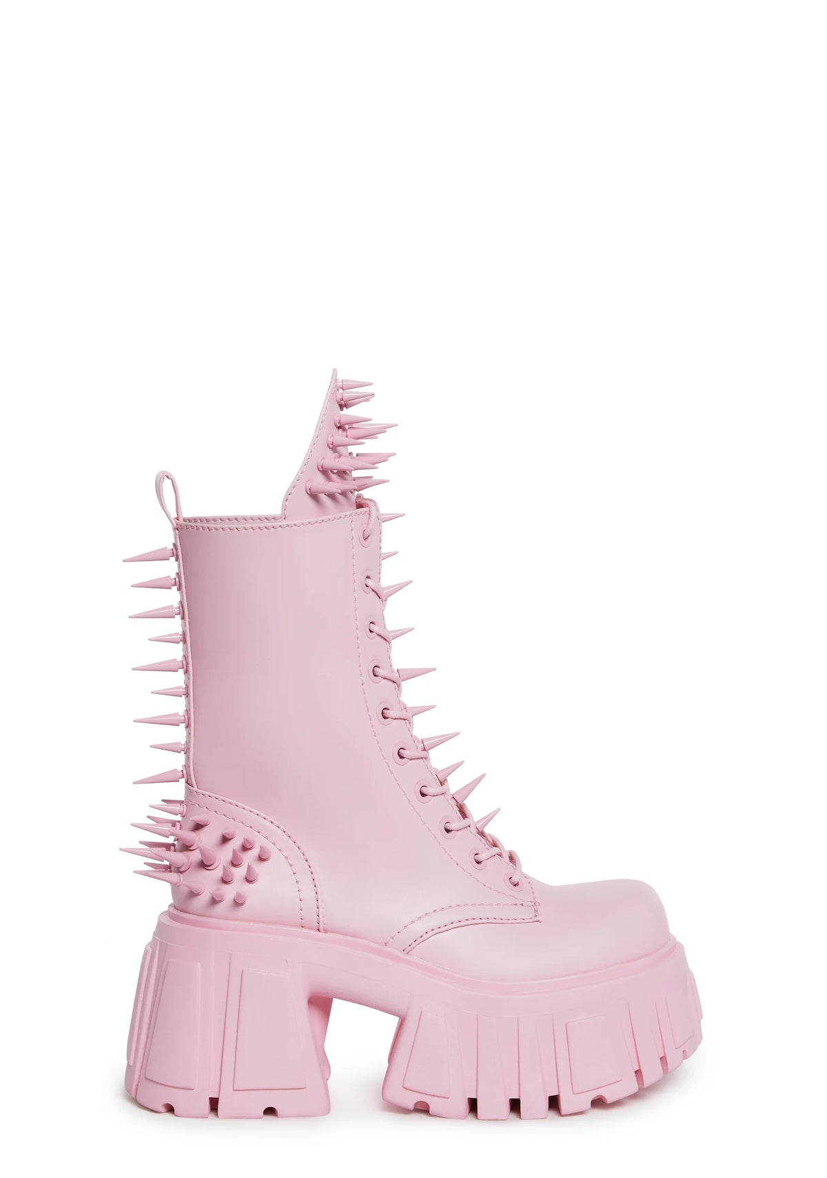 The Problem Child Combat Boots - Pink