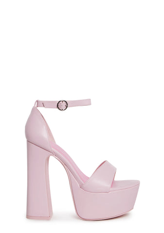 Holy Revelation Pure Platform Heels - Pink