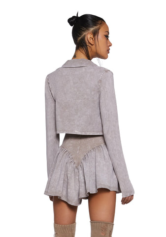 Crossfaded Love Romper With Shrug