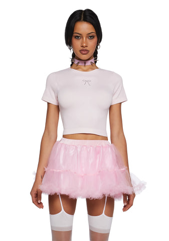 Dainty Dance Baby Tee - Pink