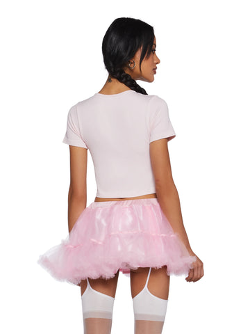 Dainty Dance Baby Tee - Pink