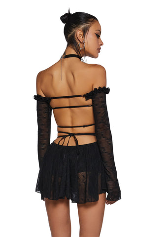 Collective Hearts Mini Dress - Black